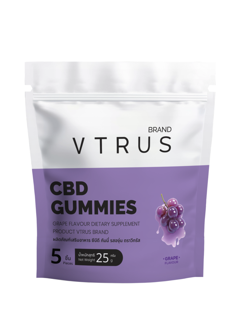 Vtrus CBD Gummies GRAPE